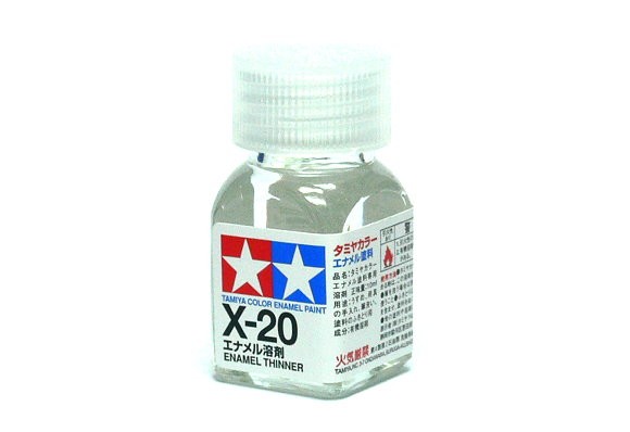 2x TAMIYA 80020 Model Color Enamel Paint X-20 Enamel Thinner Net 10ml CA449