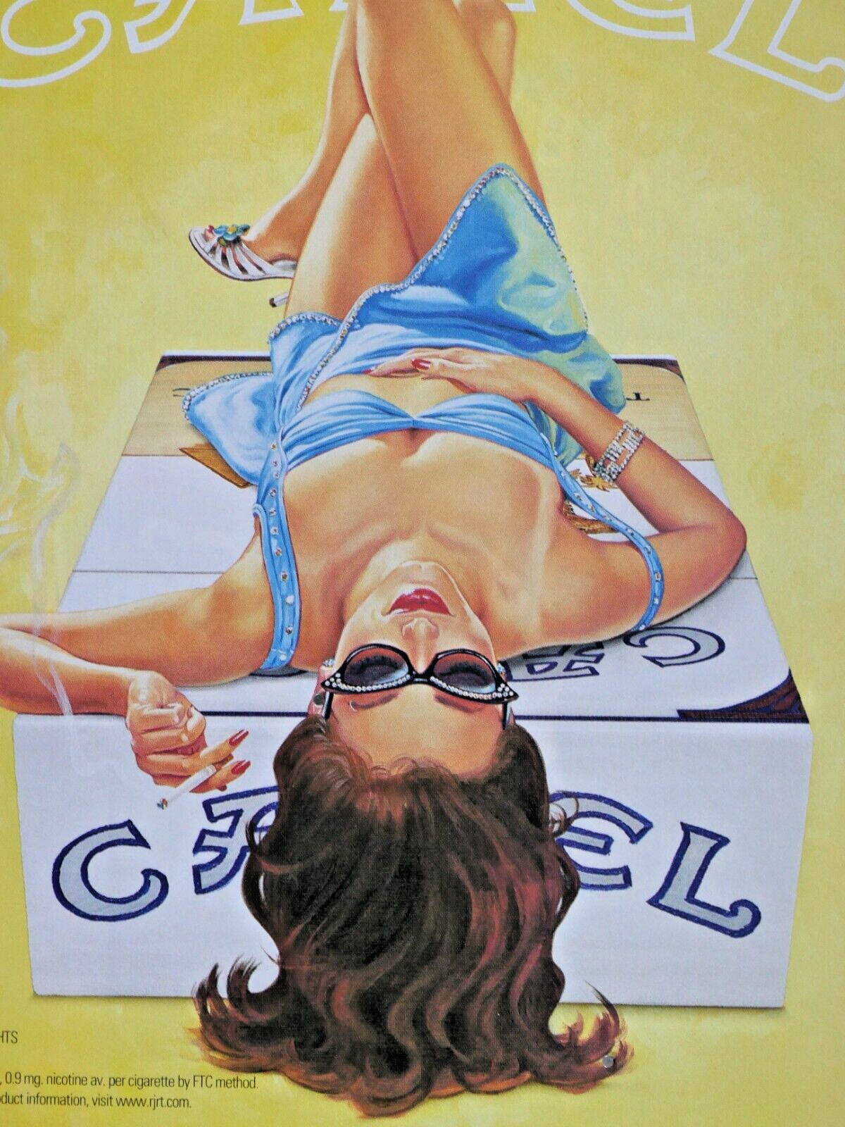 Camel Beach Babe Vintage 2004 Hard Box Original Print Ad 8 x 11"
