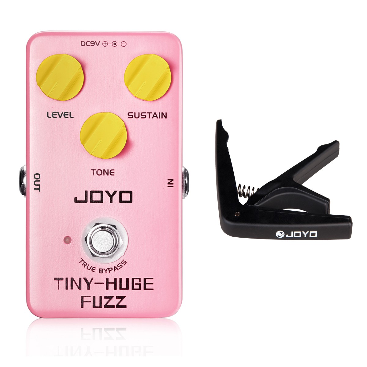 JOYO Vintage Fuzz Tone Pedal Punchy Bass Long Sustain For Guitar Bass Free Capo