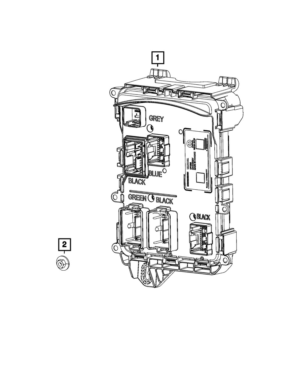 Genuine Mopar Body Controller Module 68727716AD