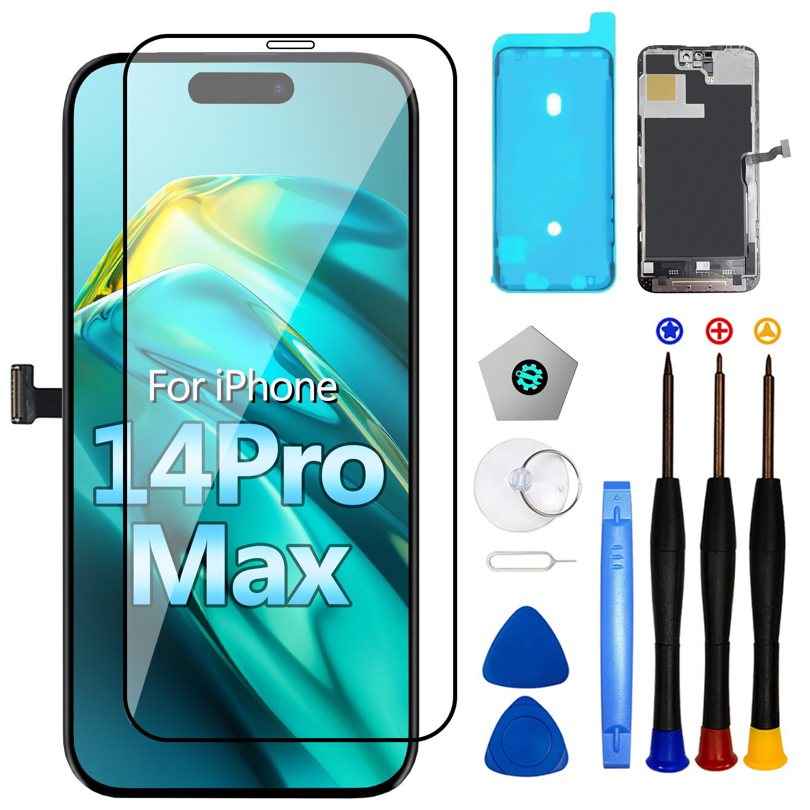 For iPhone 14 Pro Max LCD Display Screen Touch Digitizer Replacement Assembly