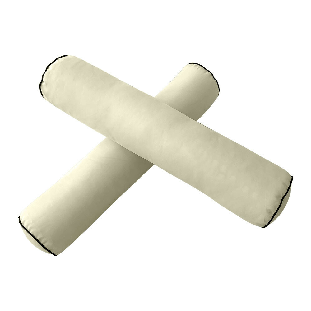 |COVER ONLY| STYLE 1 Twin Bolster Pillow Daybed Porch Swing Contrast Trim AD005