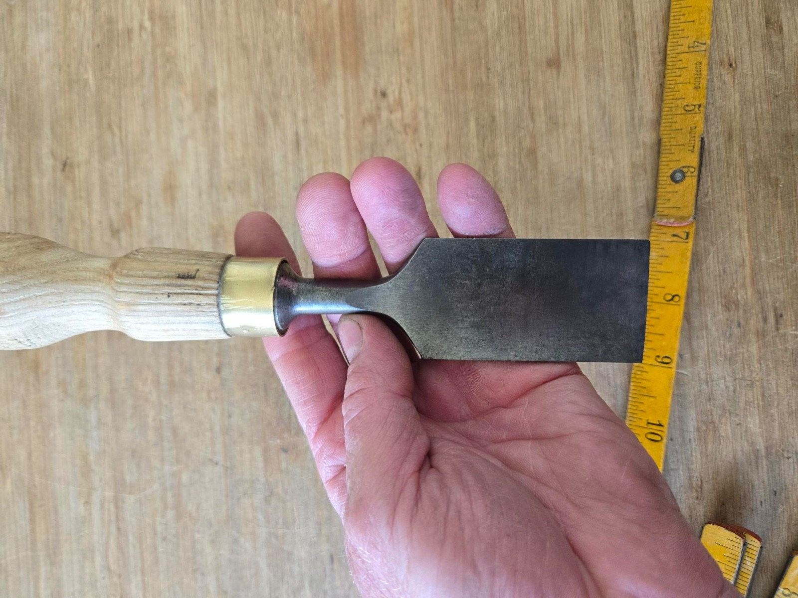 Vintage Butt Chisel 1 1/2" with Large Handle