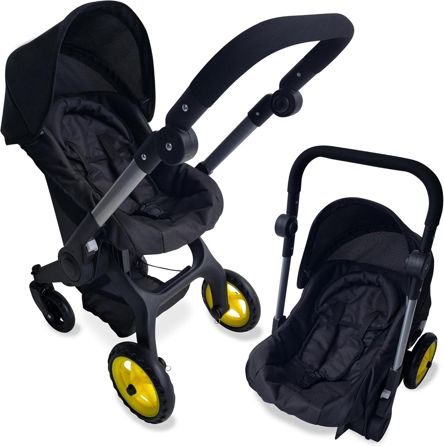 Baby Doll Car Seat Stroller Combo Convertible Adjustable Kids Fits Dolls Play-US