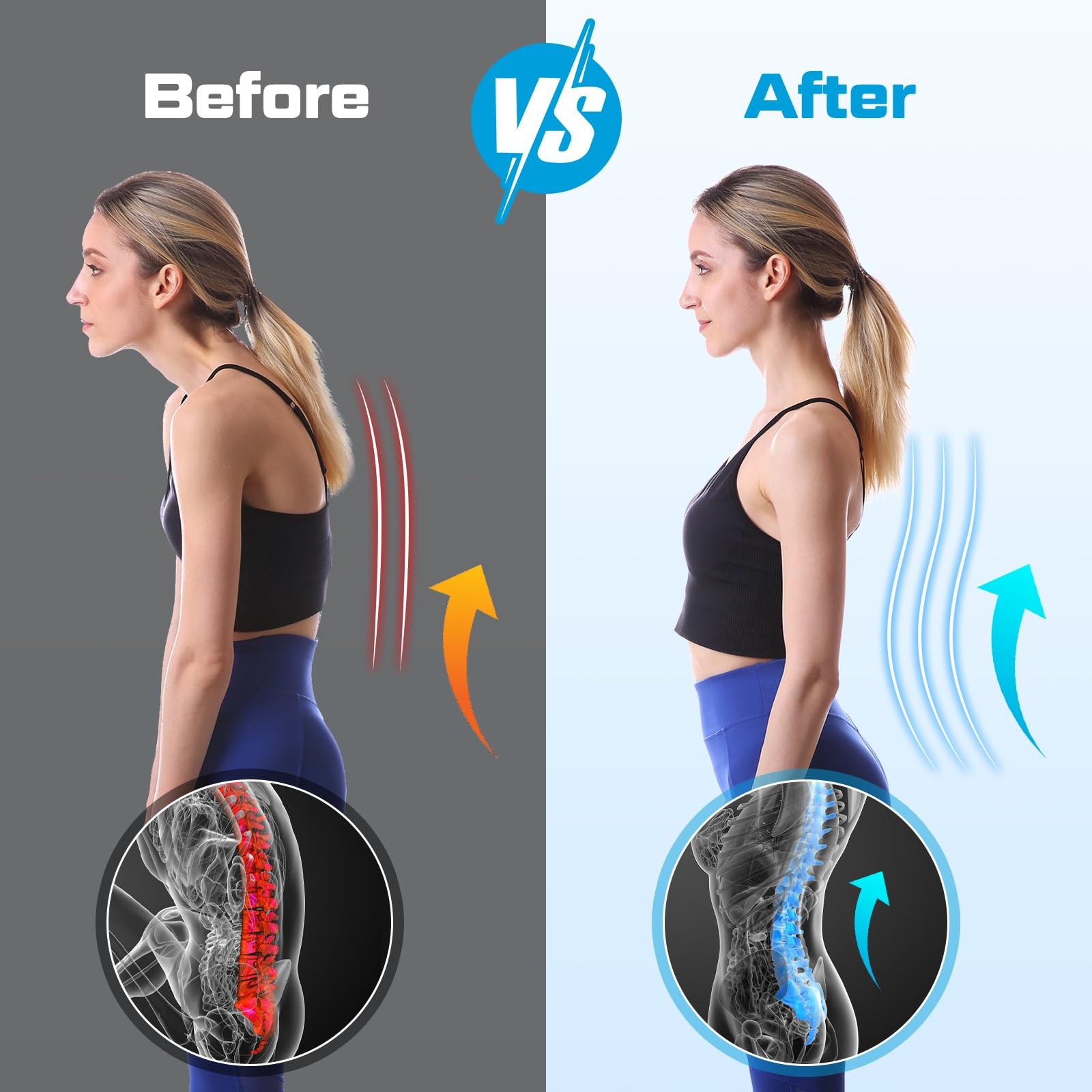 NEENCA Back Brace for Lower Back Pain Relief - Ergonomic Lumbar Support with ...