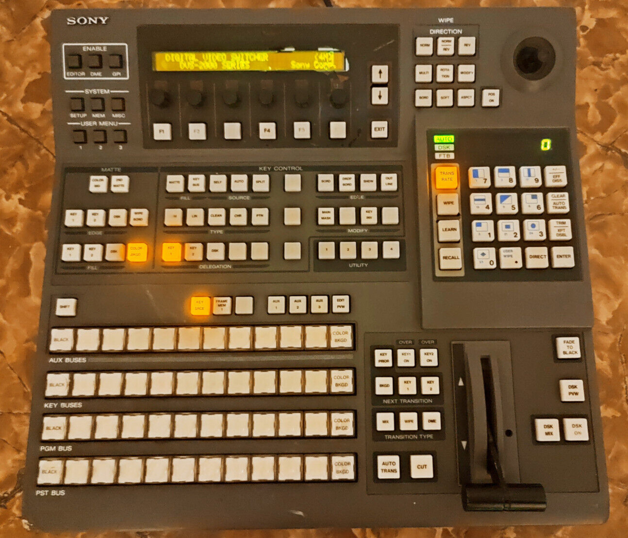 Sony BKDS-2010 Vintage Switcher Control Panel - for parts