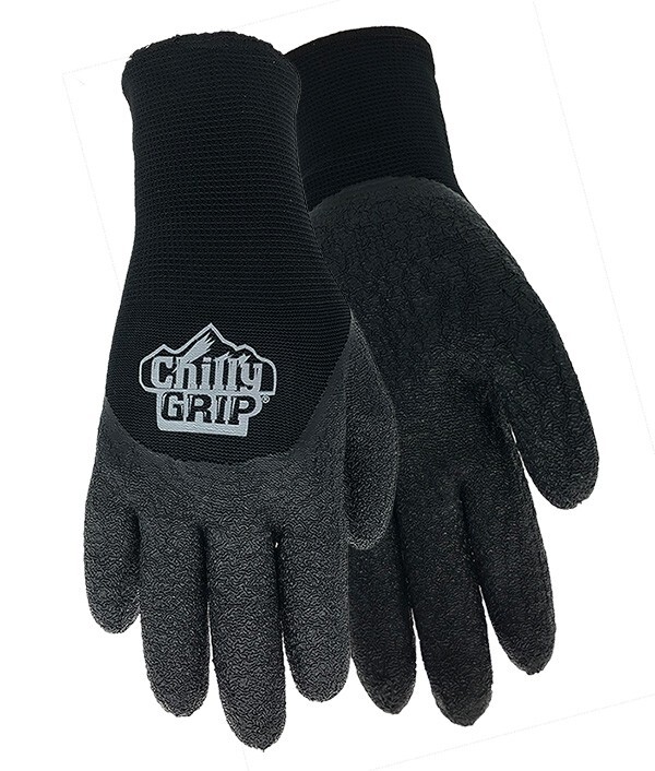 Chilly Grip A328 Water Resistant Thermal Lined 3/4 Dip Rubber Palm, Sizes S-XXL