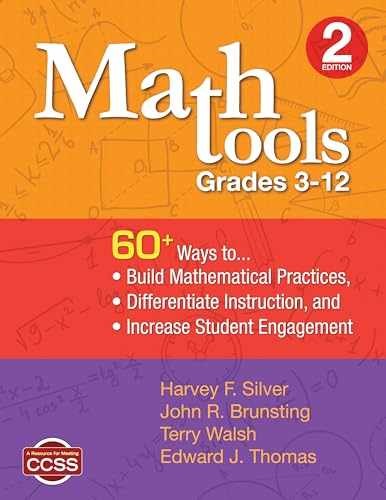 Math Tools, Grades 3–12: 60+ - Paperback, by Silver Harvey F.; - Very Good
