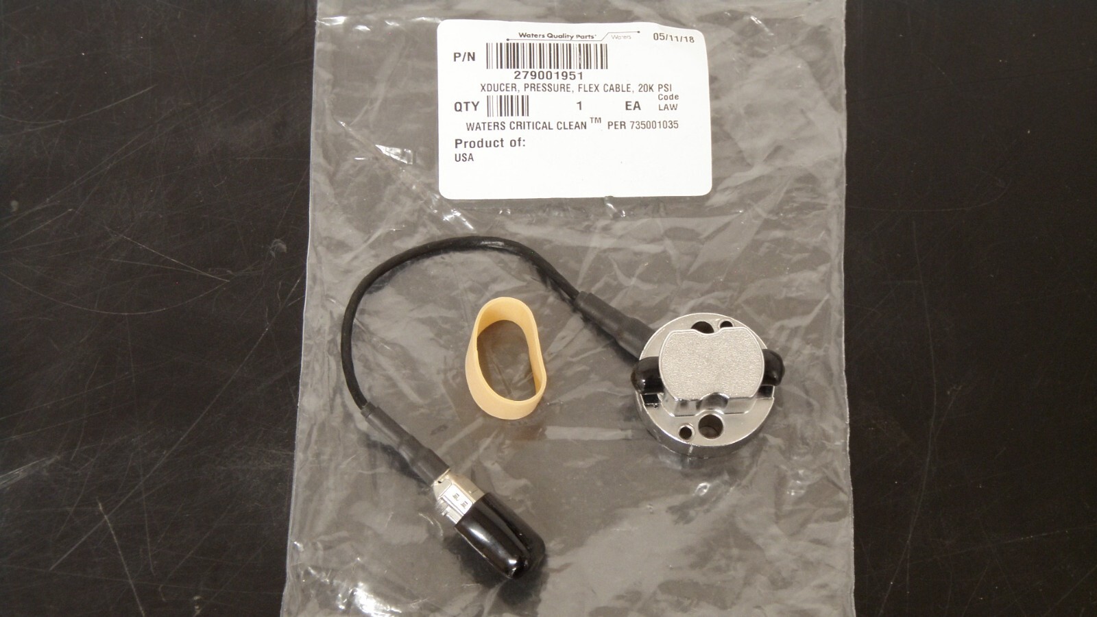 Waters  XDUCER, Pressure Flex Cable, 20K PSI, PN: 279001951