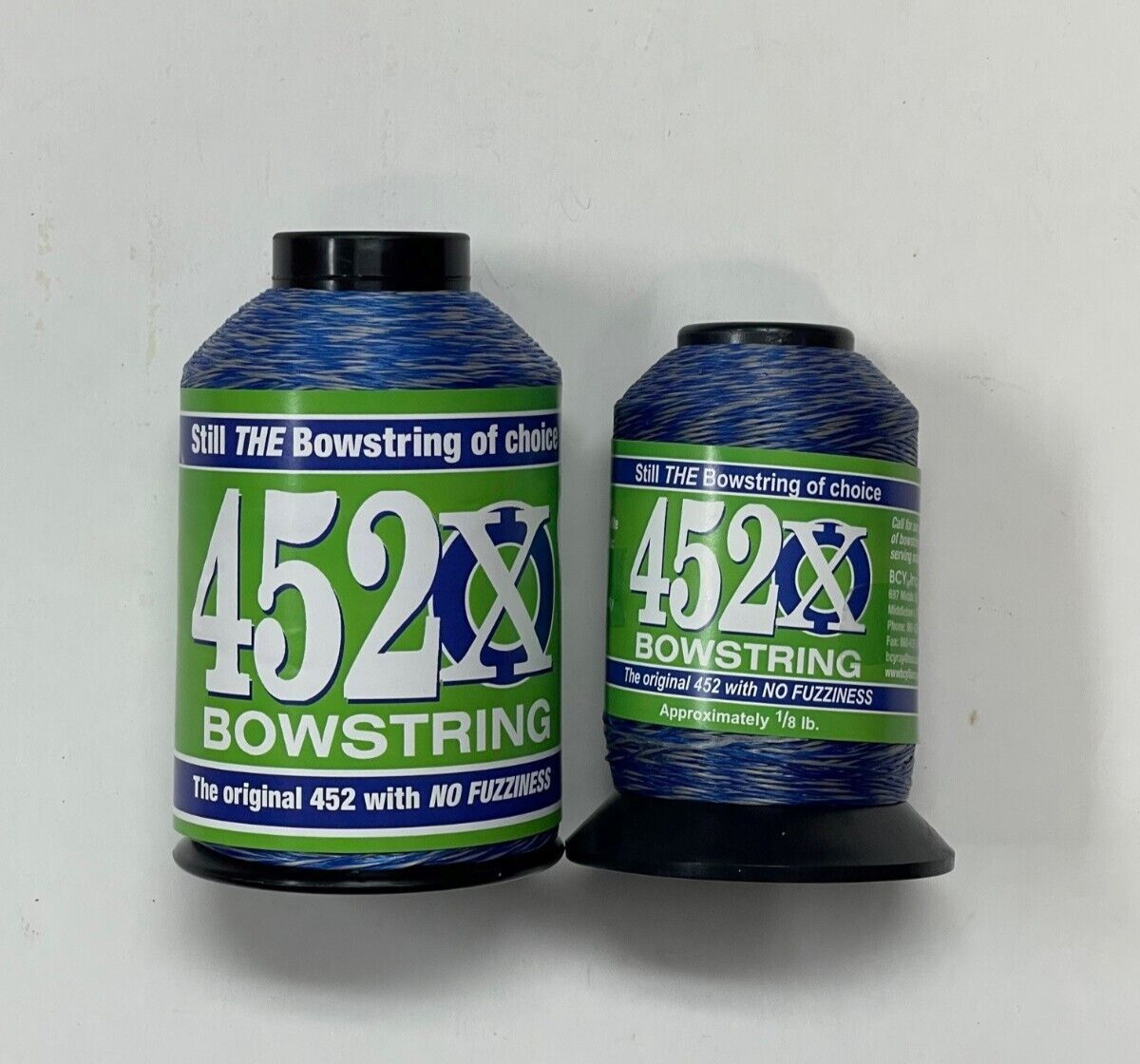 NEW BCY 452X String Making Material (Blue/Silver) Choose your size 1/4 or 1/8 lb