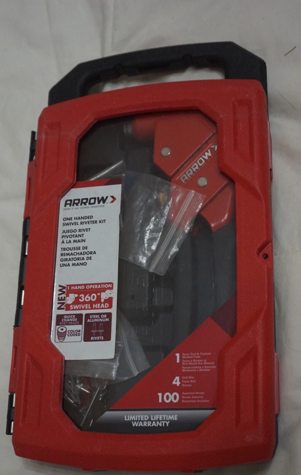 Arrow 1-Handed Swivel Riveter Kit, New and Unused. Free Shipping!!