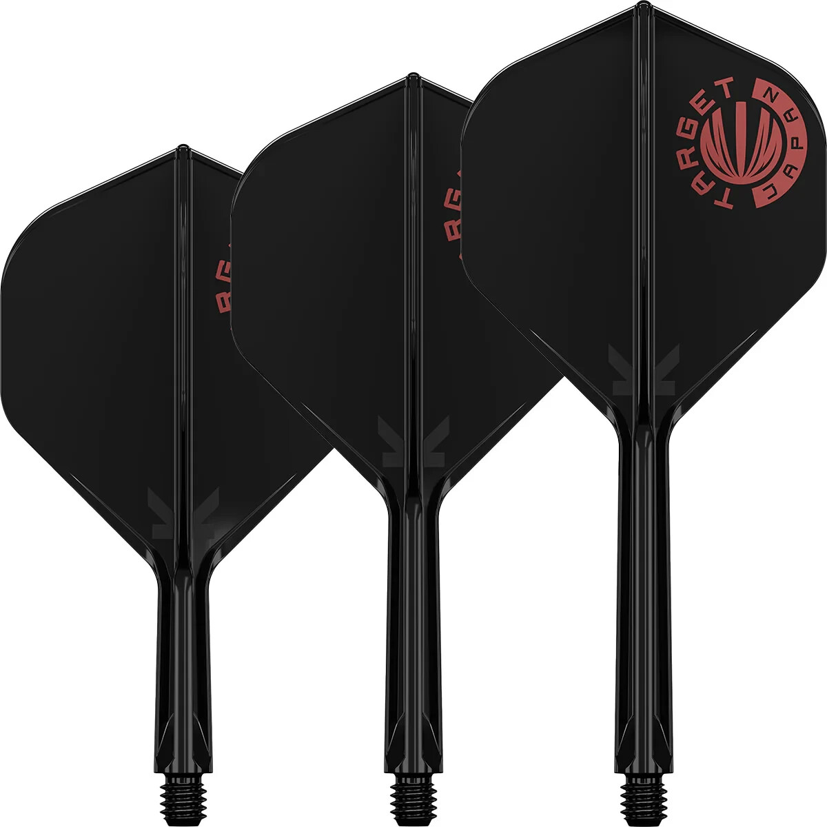 TARGET JAPAN LOGO BLACK  K FLEX NO2 SHORT  1 PIECE FLIGHT & SHAFT