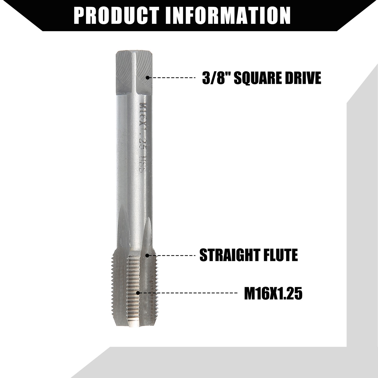Universal Piece of 1 Spark Plug Thread Repair Tools with M14x1.25 Inserts