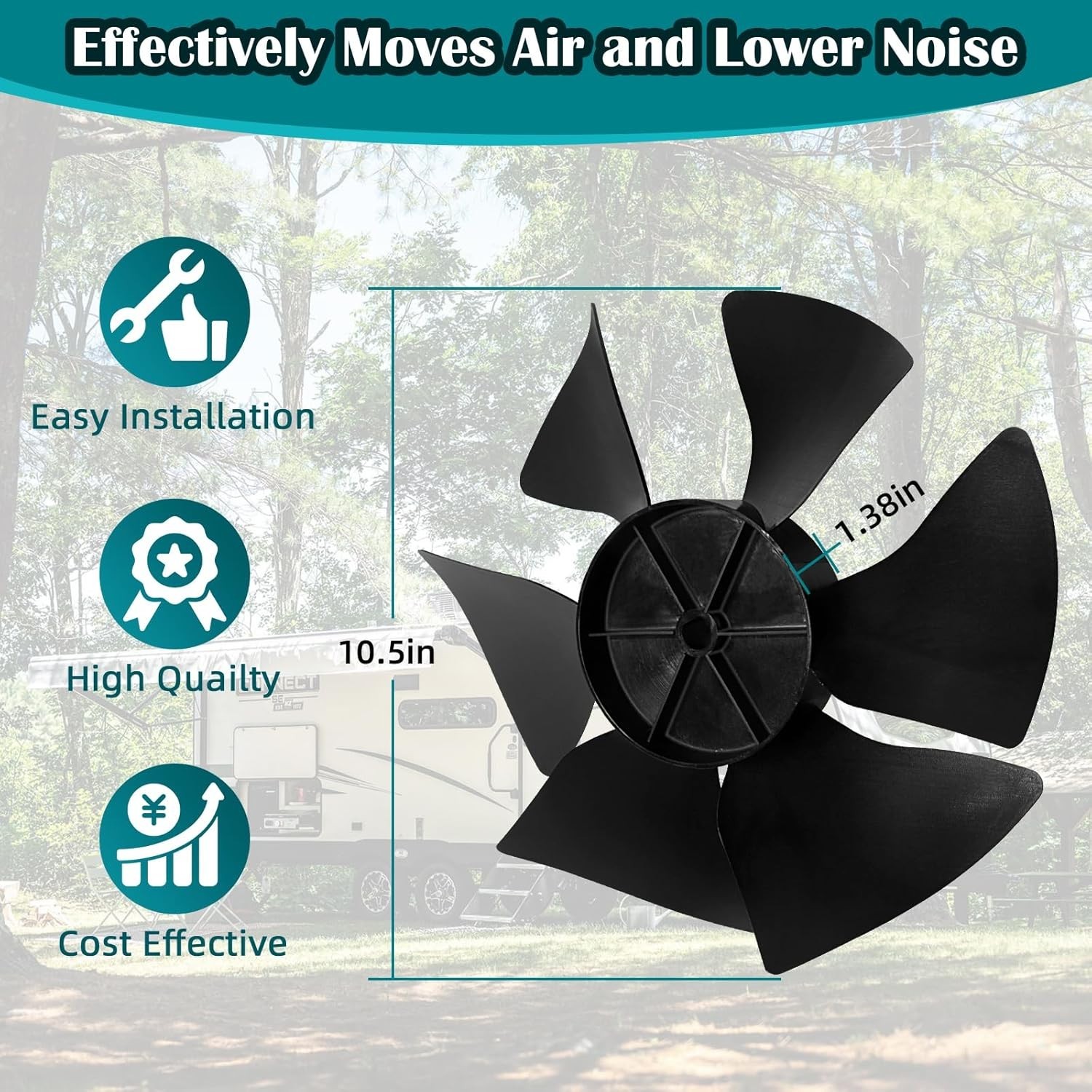 Fan Blade for Dometic Brisk Air Conditioner RV AC