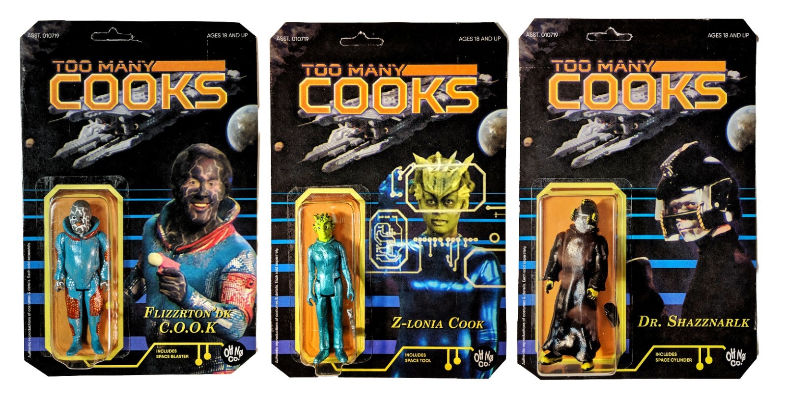 Too Many Cooks - Set 3 Bootleg Designer Toy Adult Swim - Oh No! Co. 1/1 Ed. 2019