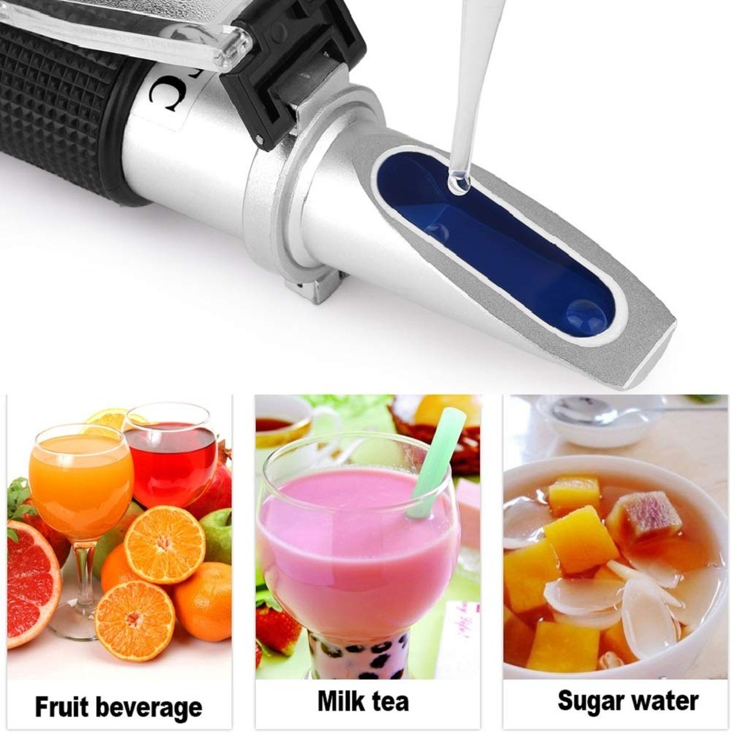 Brix Meter Refractometer 0~32%, Handheld Brix Refractometer Sugar Content Tes...