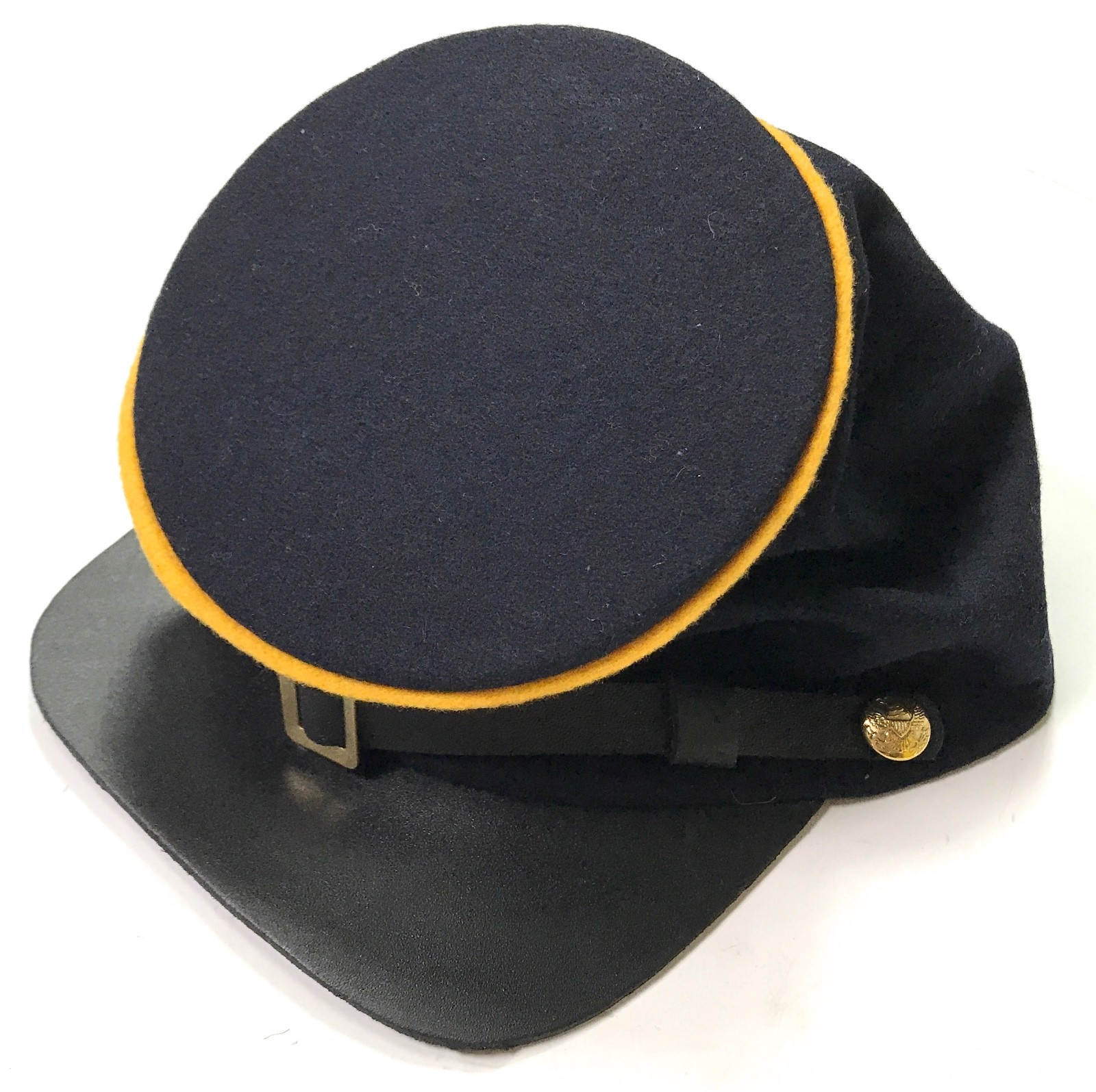 CIVIL WAR US UNION BLUE WOOL CAVALRY FORAGE CAP HAT-3XLARGE