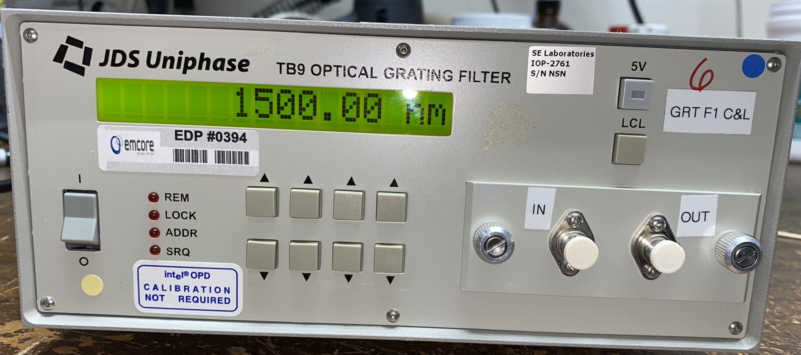 JDS Uniphase TB9  JDSU TB90223-22FP1 Tunable Grating Filter 1460-1575nm