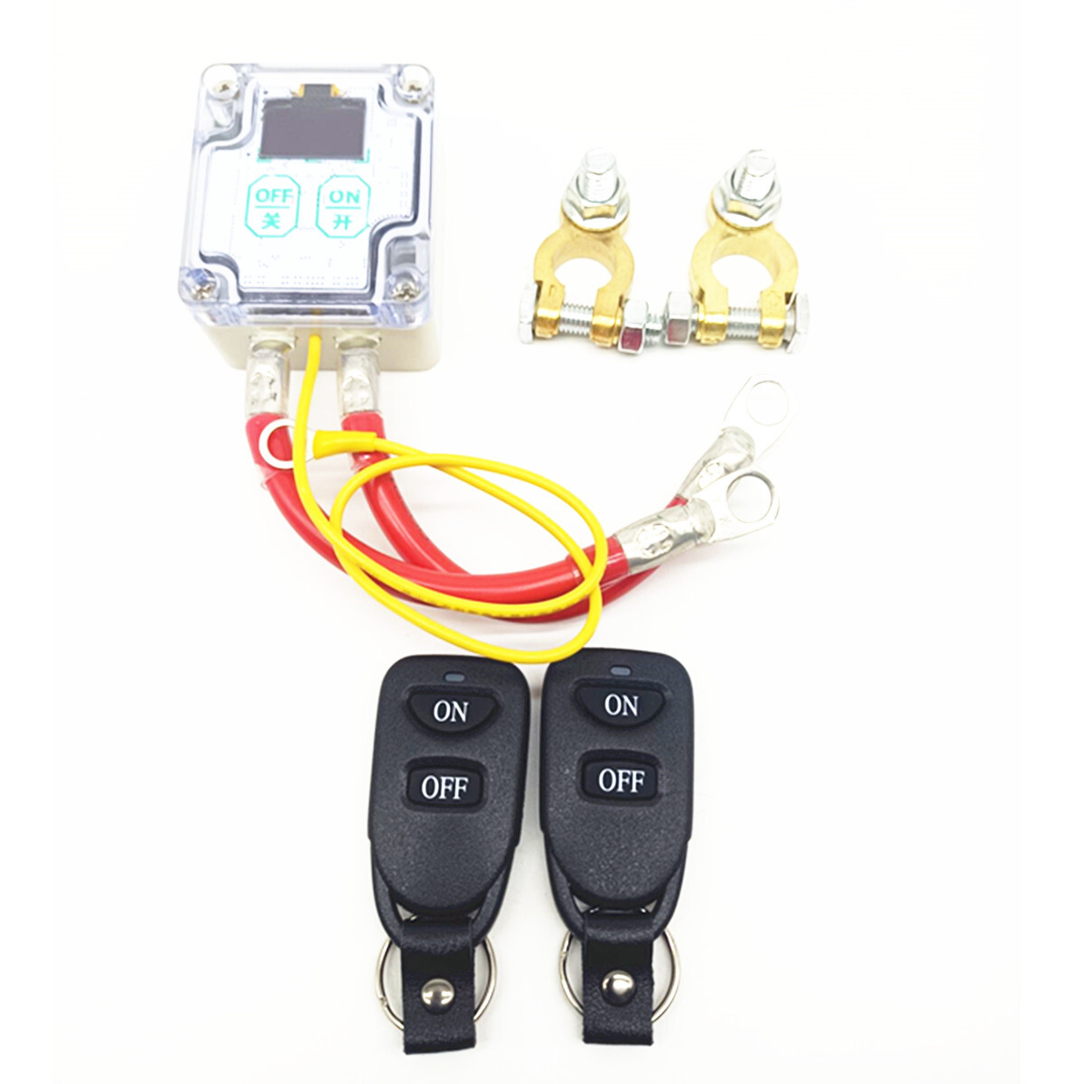 Car Battery Switch Cut Off Disconnect Isolator Master Kill Kit W/Remote Control