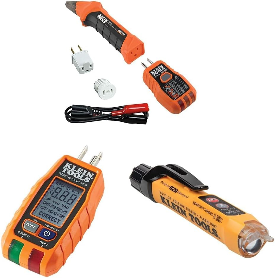 Circuit Breaker Finder & GFCI Outlet Tester with Non-Contact Voltage Pen