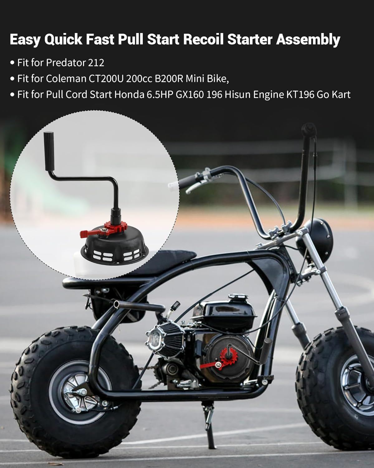 Upgrade Pull Start Recoil fit Predator 212 Honda GX160