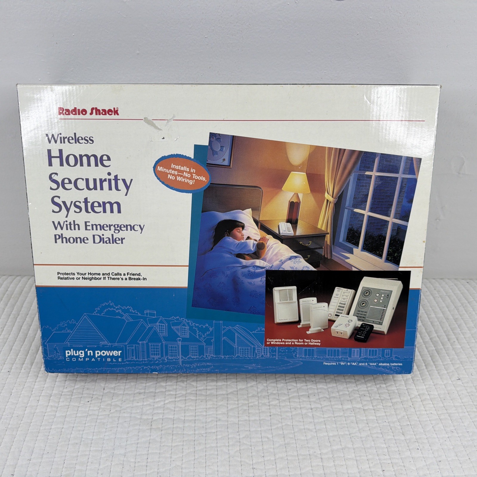 RadioShack Wireless Home Security System Plug’n Power 49-2551 New Open Box