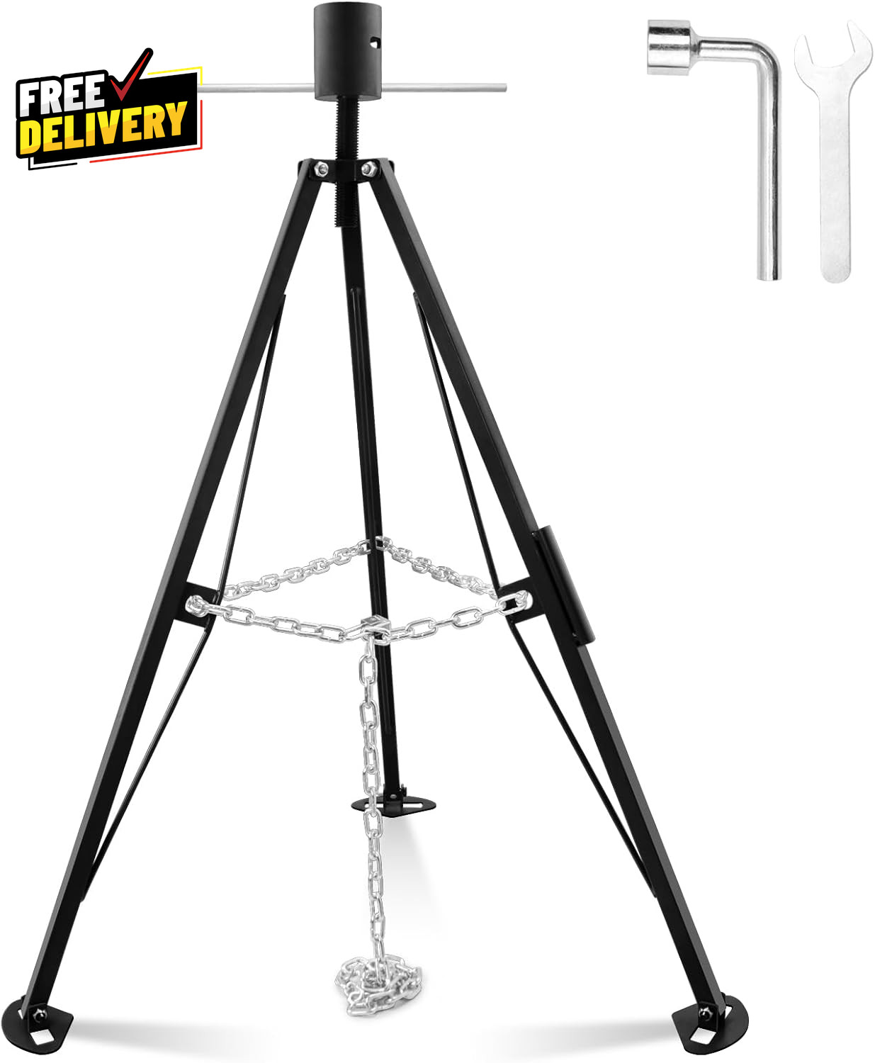 Gooseneck Tripod Stabilizer for 5Th Wheel or Trailer Adjustable Stabilizer w....