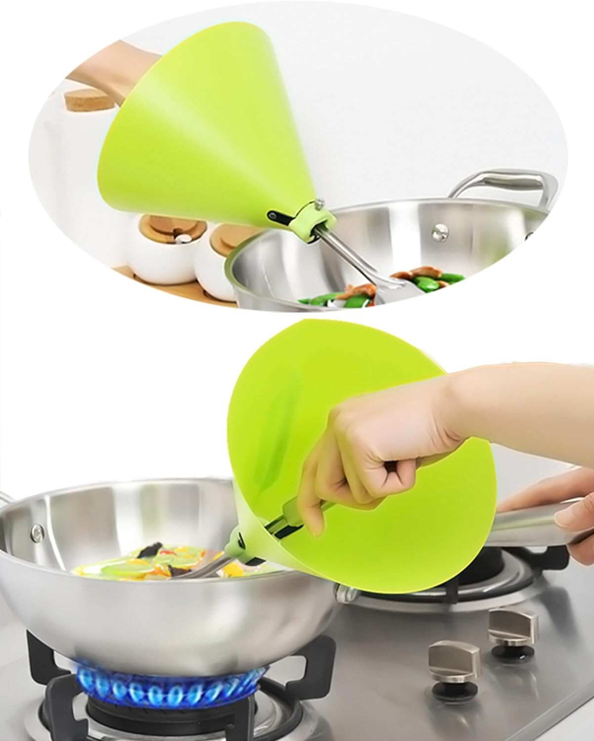 Hand Guard Protection for Oil Splash Stir-fry, Anti Oil Splash for Metal Spatula