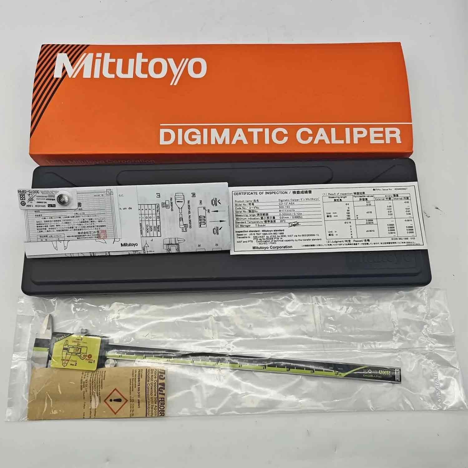 Mitutoyo 500-197-30 200mm/8" Absolute Digital Digimatic Vernier Caliper new