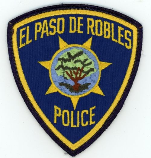 CALIFORNIA CA EL PASO DE ROBLES POLICE NICE SHOULDER PATCH SHERIFF