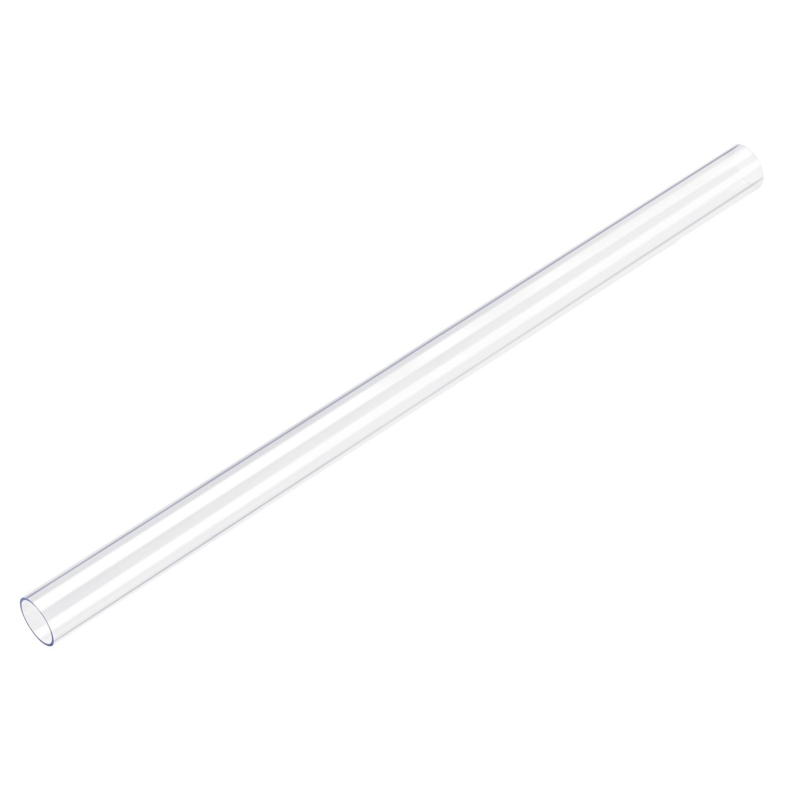 PC Rigid Round Clear Tubing 20mmID x 21mmOD x 500mm Length Plastic Tube 2pcs