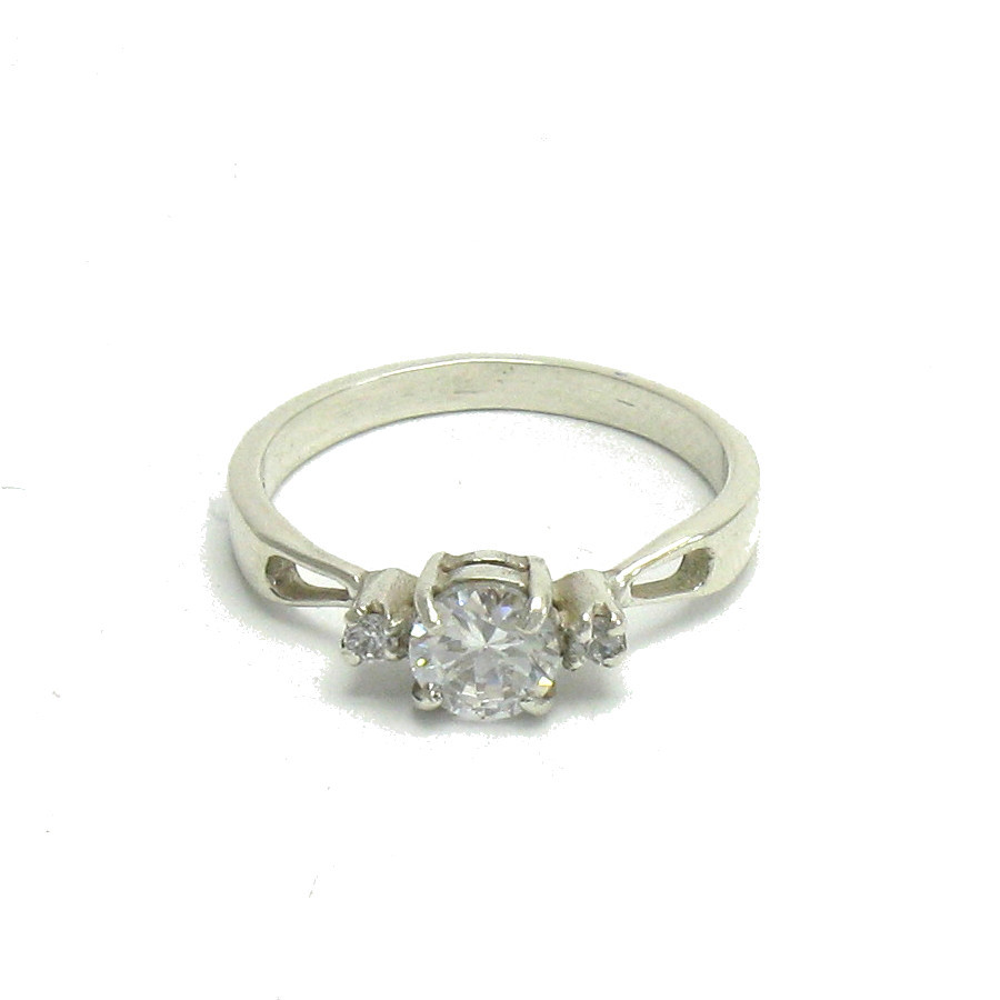 Sterling Silver Ring Solid 925 With Cubic Zirconia Perfect Quality Empress