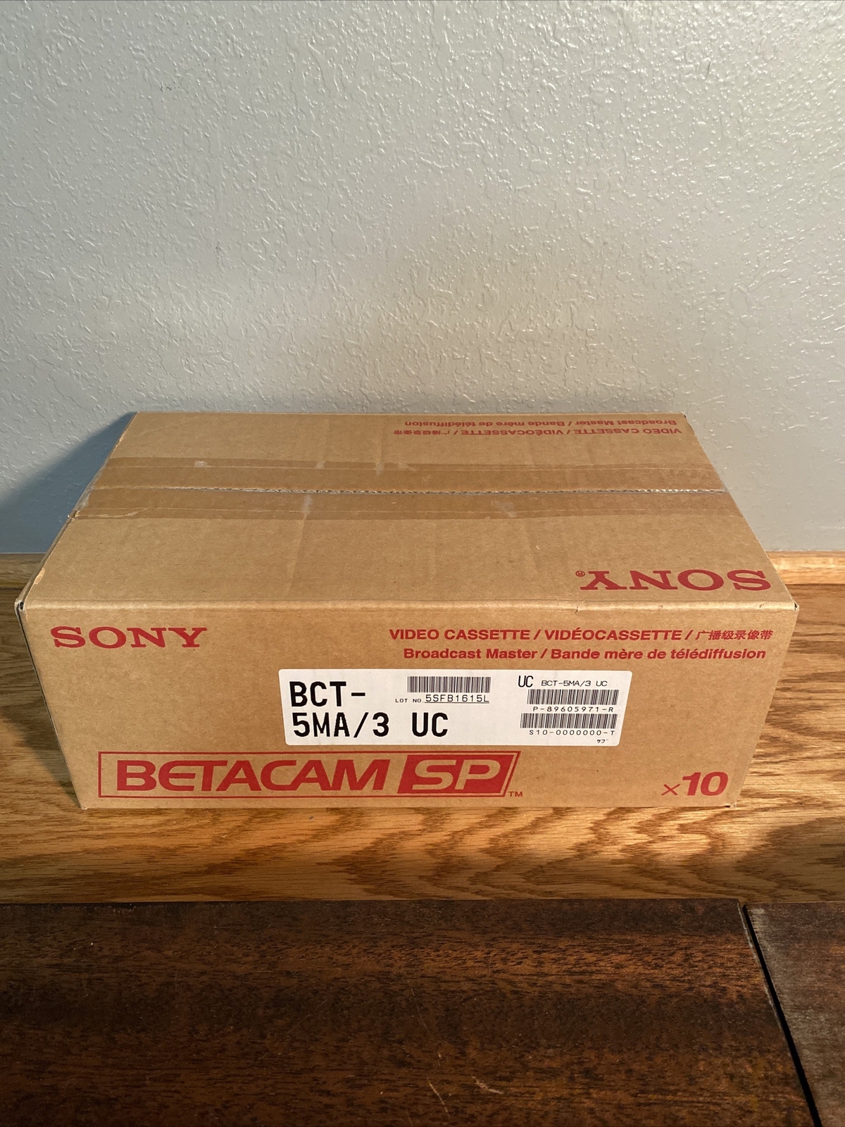 SONY BCT-5MA BROADCAST MASTER BETACAM SP VIDEO CASSETTE NEW BOX OF 10