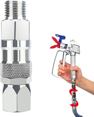 Sprayer Joint, 1/4-Inch Hose Swivel 360 Degrees Rotate , Silver