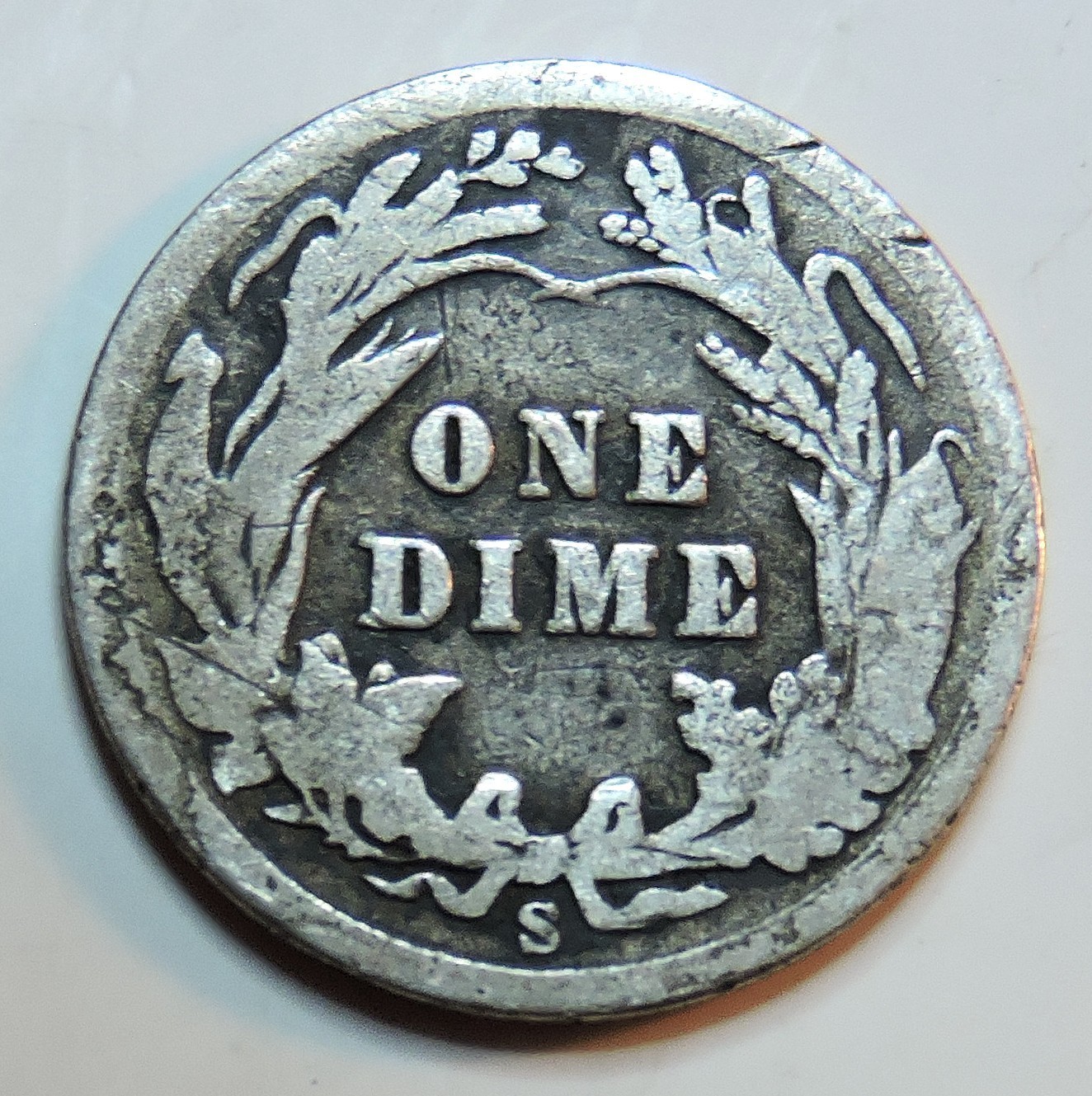 1905 S Silver Barber Dime
