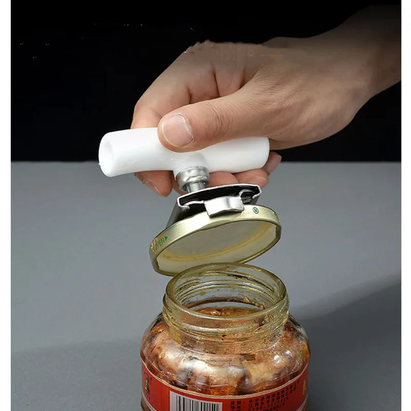Adjustable Multi-Function Bottle Cap Opener Stainless Steel Lids Off Jar Opener