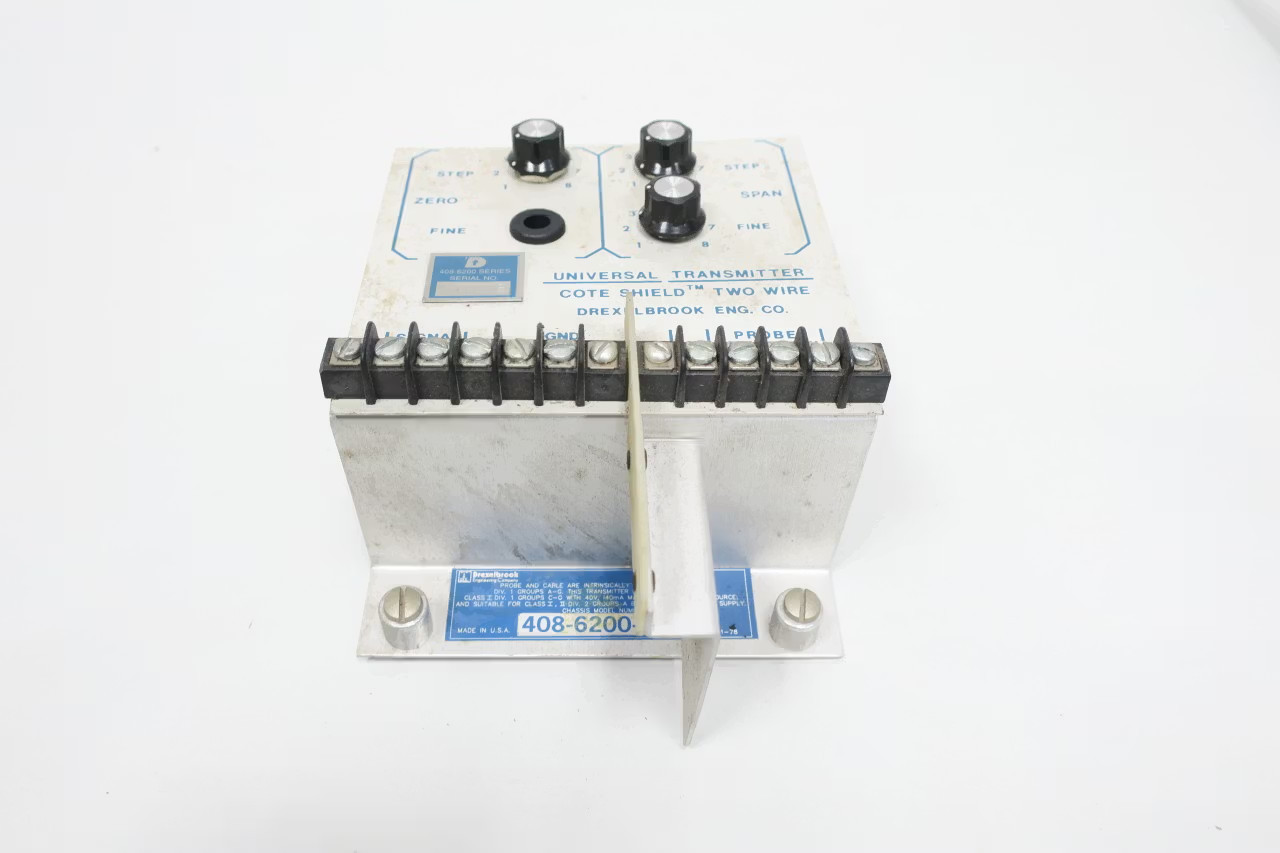Drexelbrook 408-6200-001 Cote Shield Level Control Transmitter