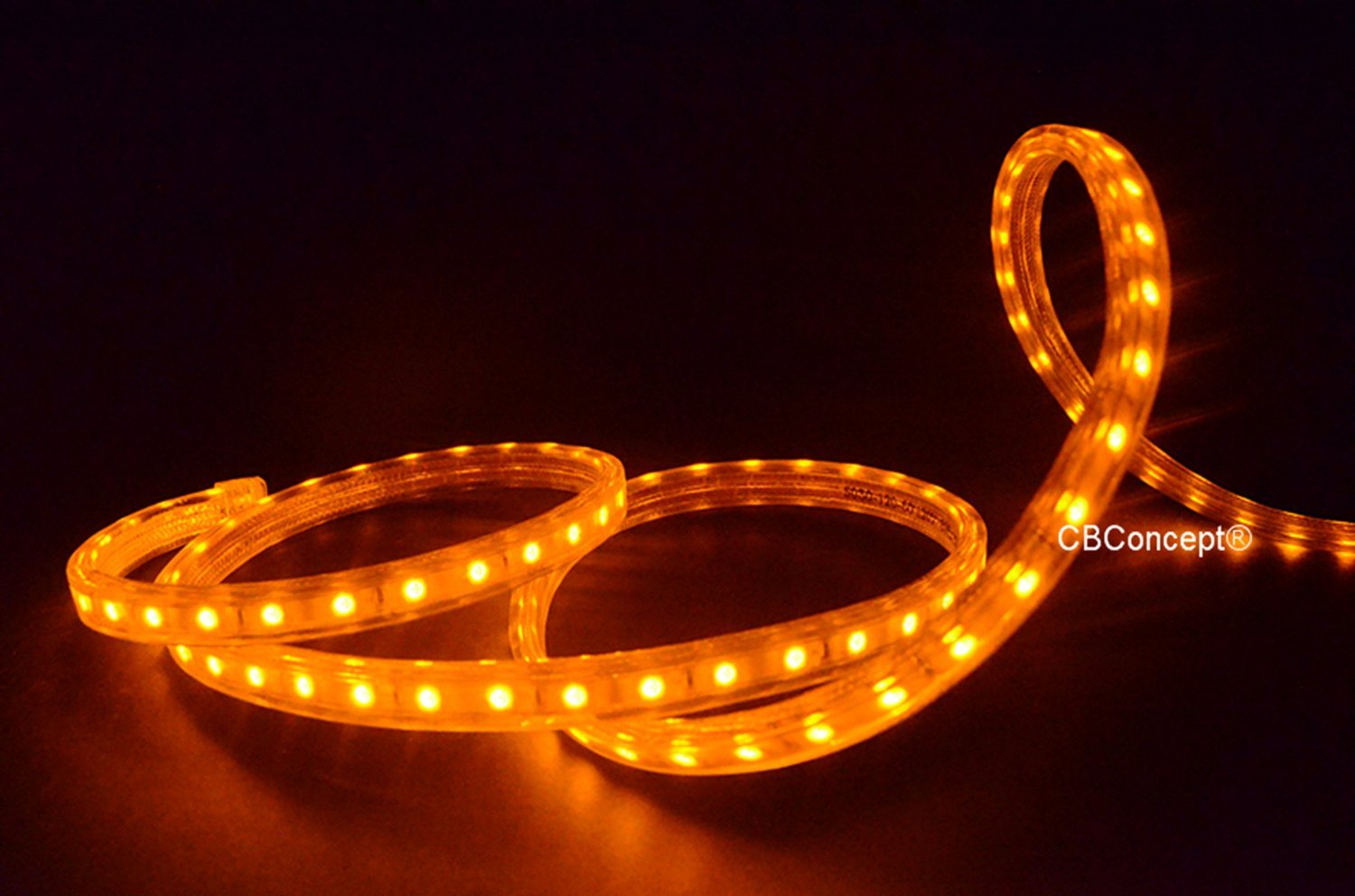 UL Listed,10 Feet,YELLOW,Dimmable,Super Bright 2700 Lumen 120Volt Flat LED Strip