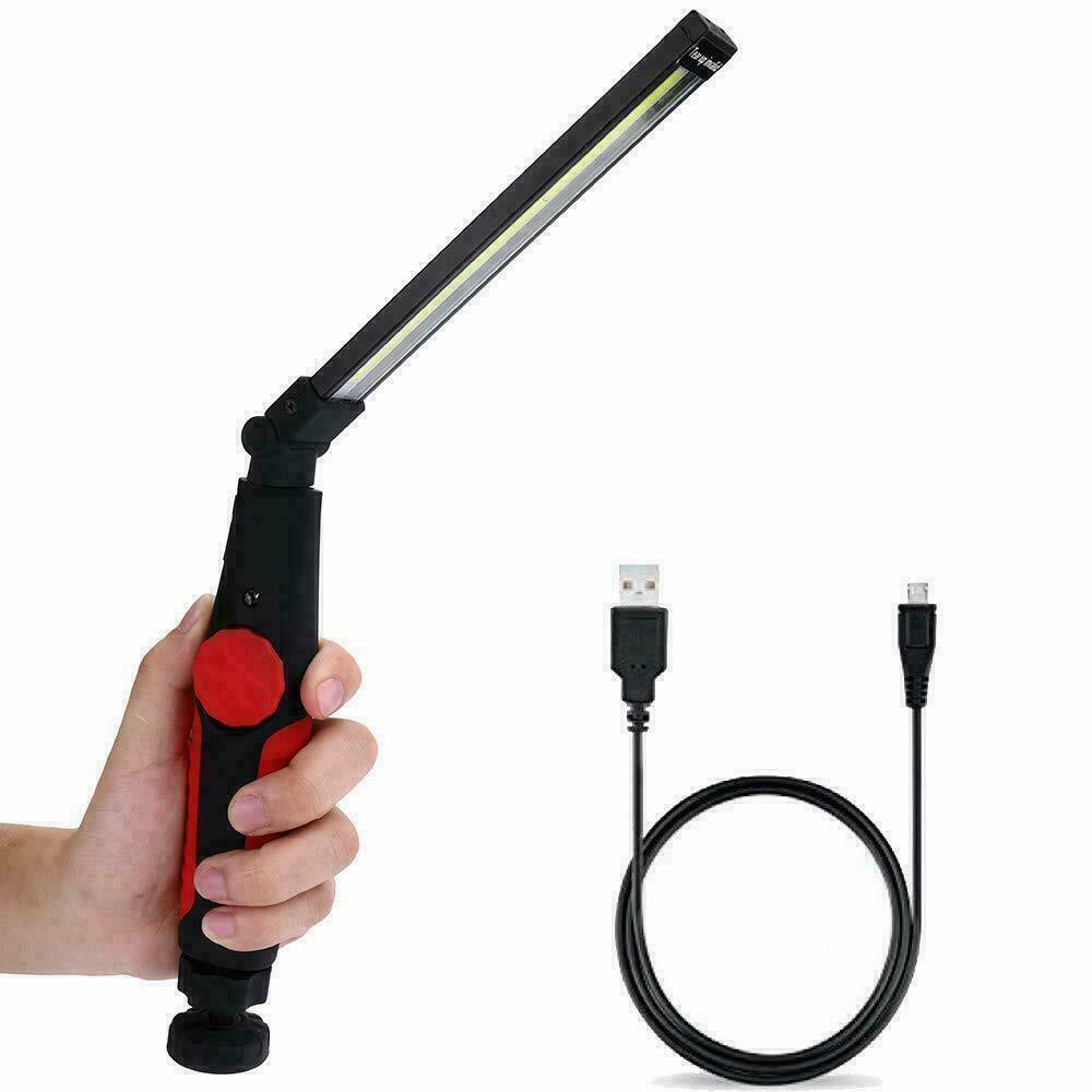 Rechargeable LED USB Slim Work Light Mechanic Flashlight Lamp Bar Camping Torch