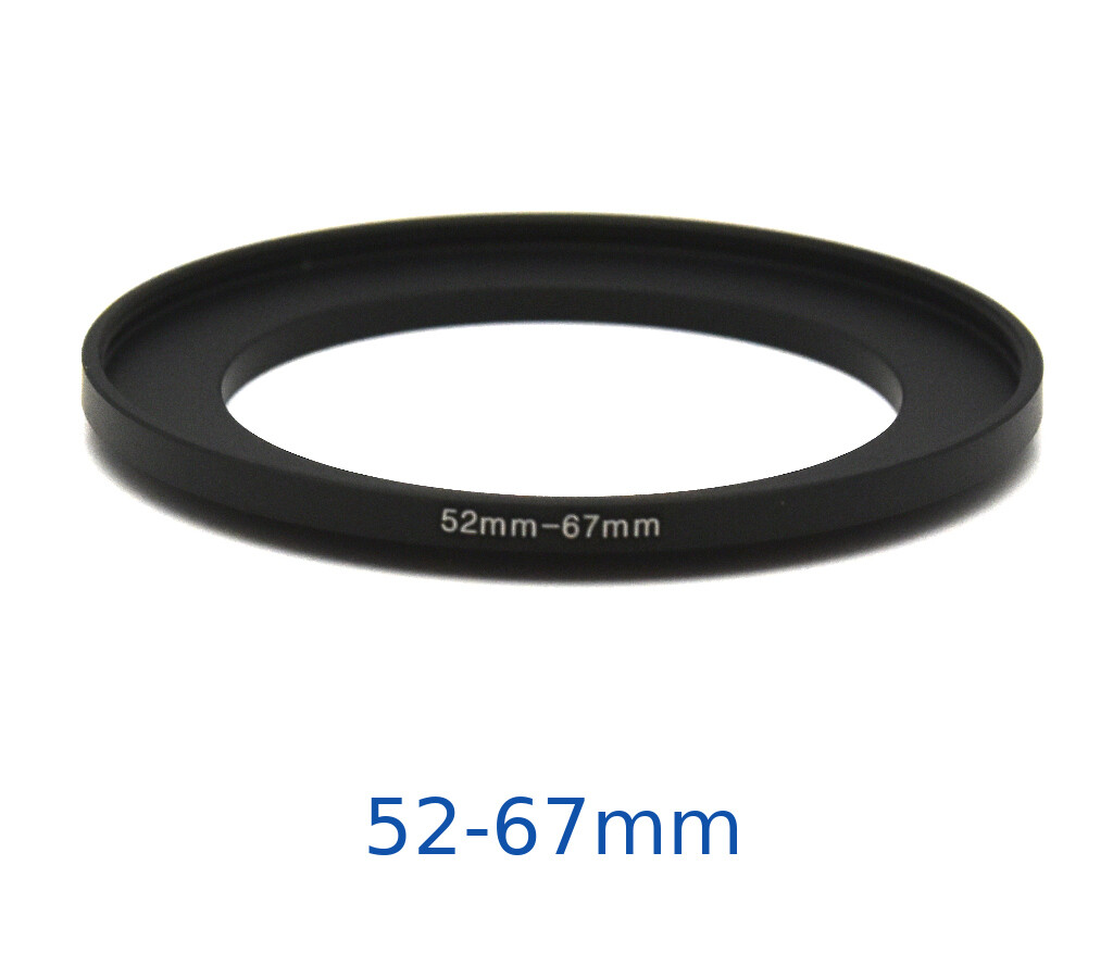 Lens filter adapter ring 52-67mm step-up DSLR Nikon Canon universal professional