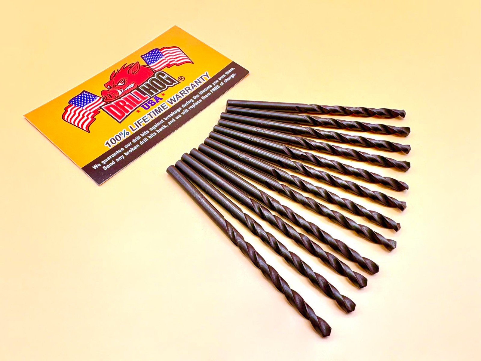 Drill Hog® #55 Drill Bit #55 Number Bit Molybdenum M7 Lifetime Warranty 12 Pack