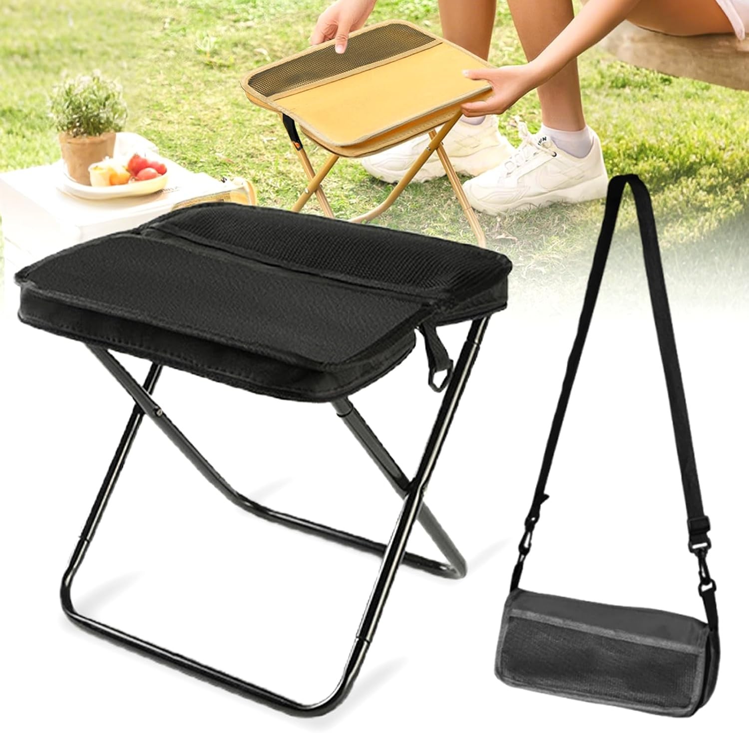 Portable Stool Mountaineering & Hiking 2026 New Lightweight Foldable Stool