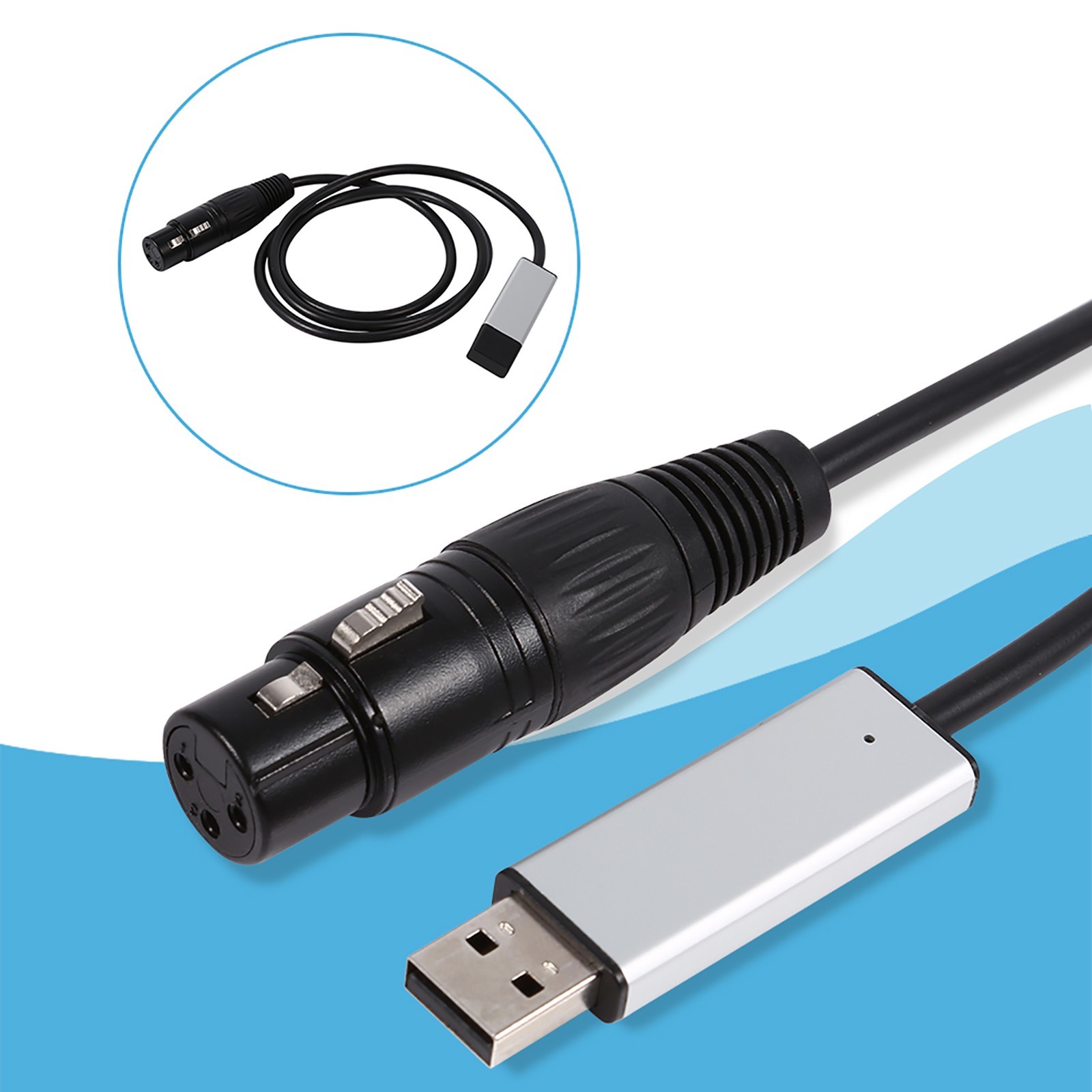 Mini USB To DMX Interface Adapter Controller DMX512 Computer Stage Lighting