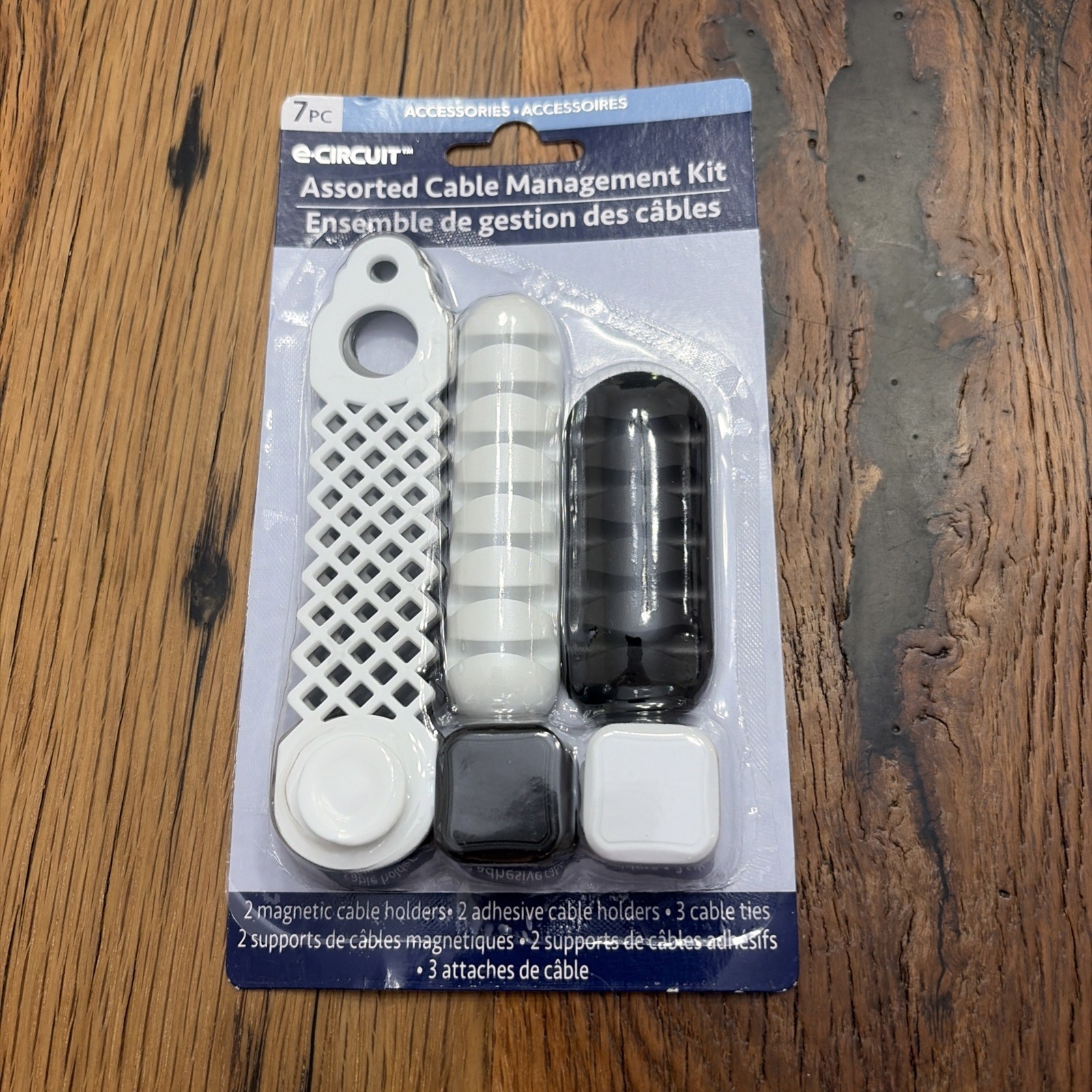 E-circuit Assorted Cable Management Kit New 7 PCs
