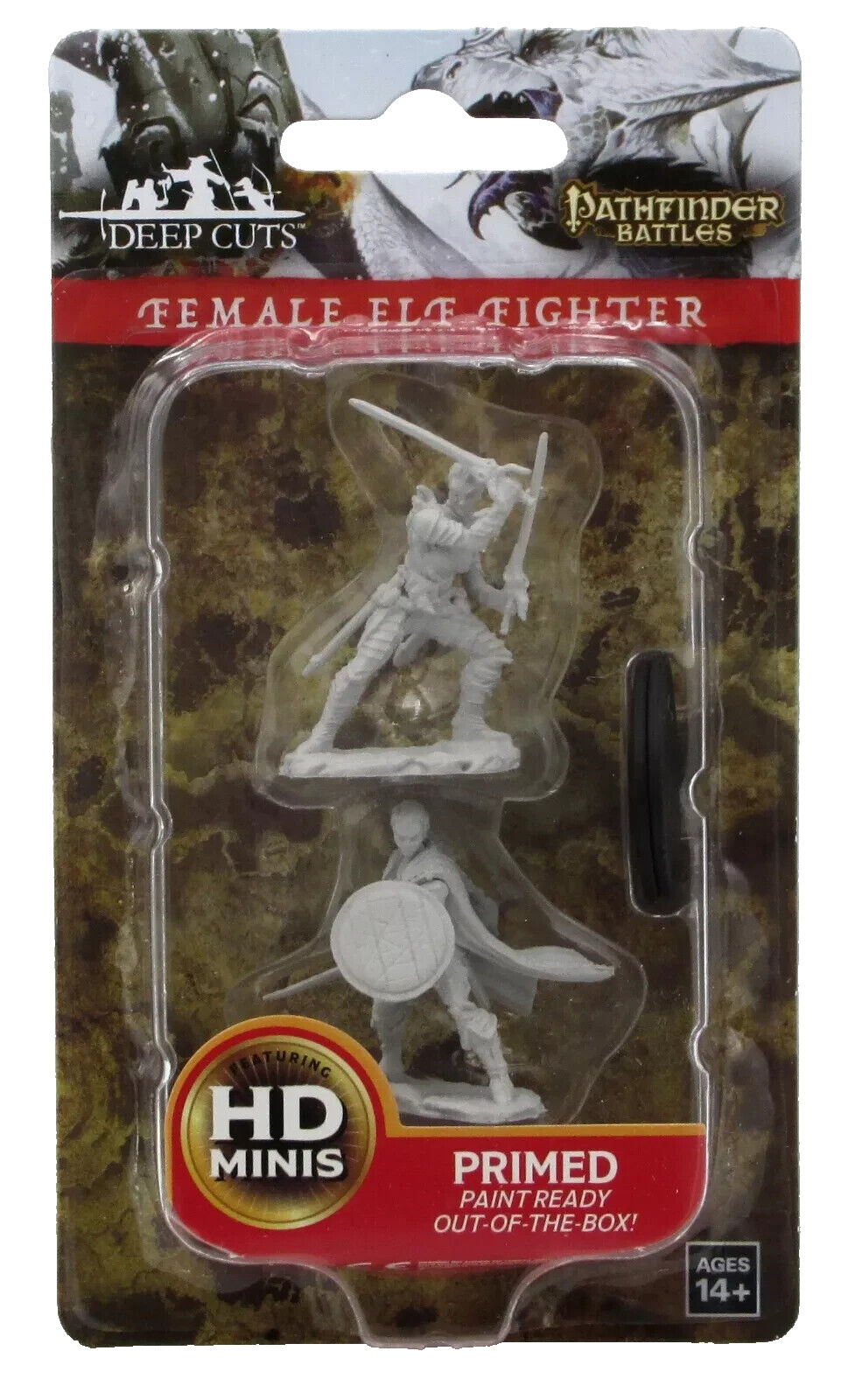 Pathfinder Battles 73410 Female Elf Fighter (Deep Cuts) Warriors Miniature