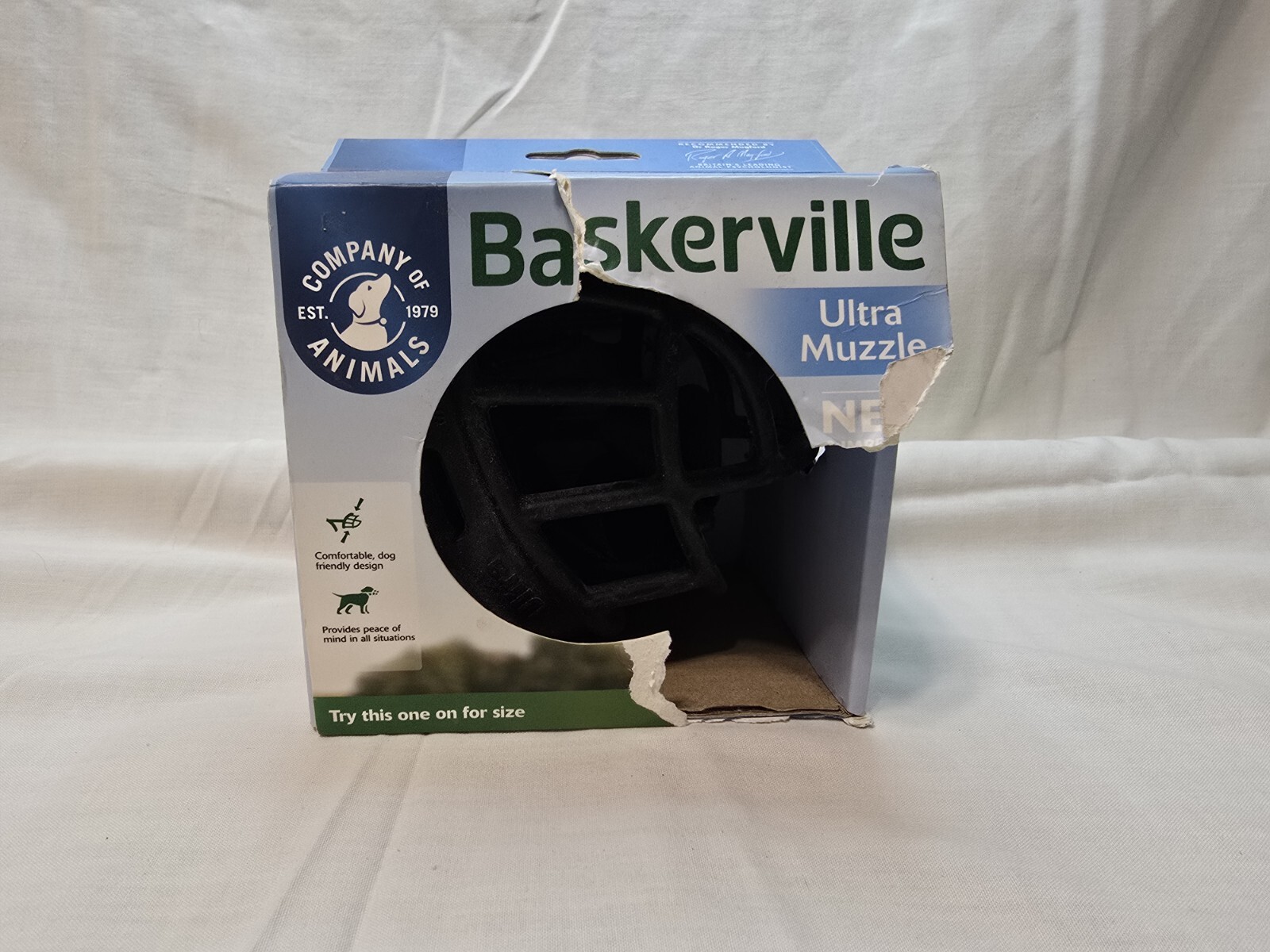 Baskerville Ultra Muzzle Size 4, 3.5" x 12.5" - Husky, Springer Spaniel, Vizla