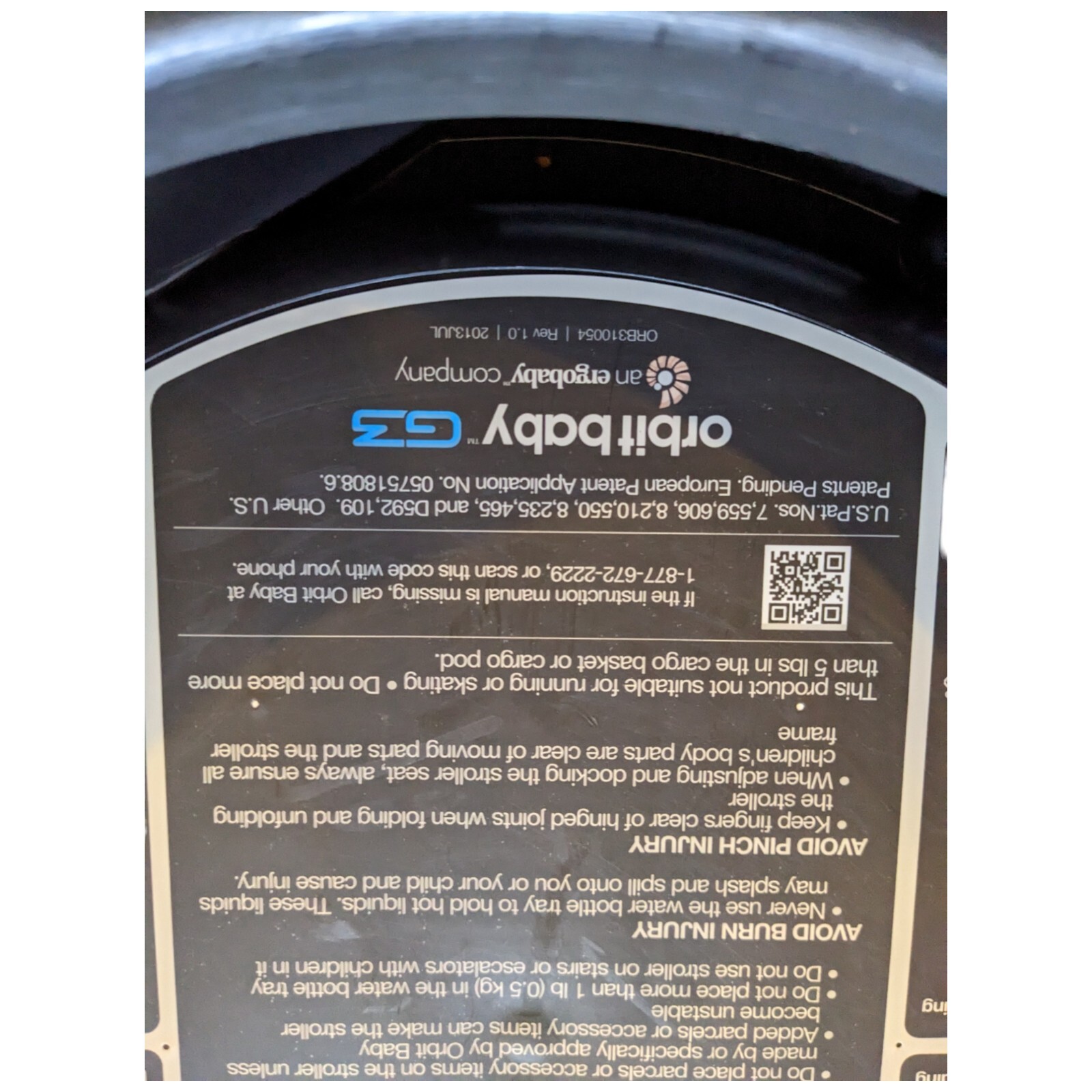 Orbit Baby G3 Stroller Base with Legs Replacement Part
