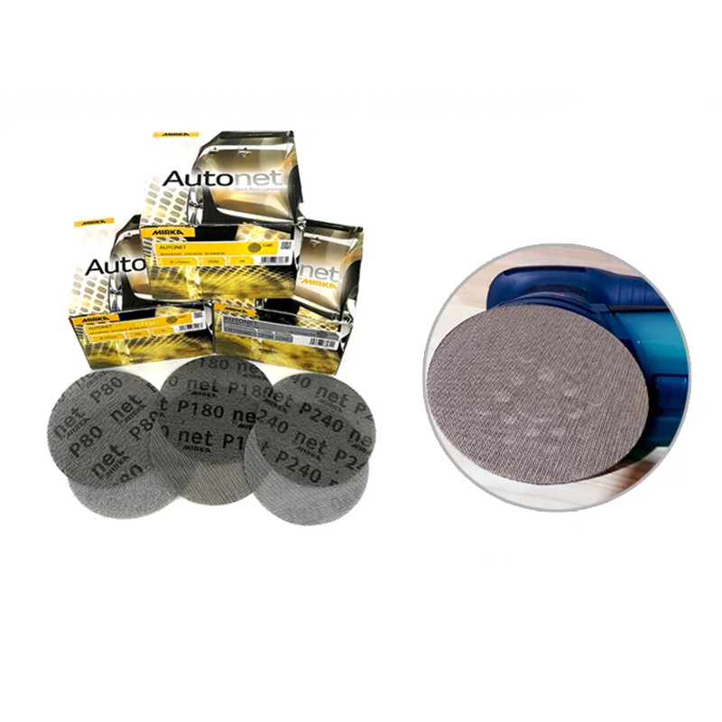 5" 125mm Mesh Dust Free Sanding Discs Dry Sandpaper Polishing Pad 80-800 Grit