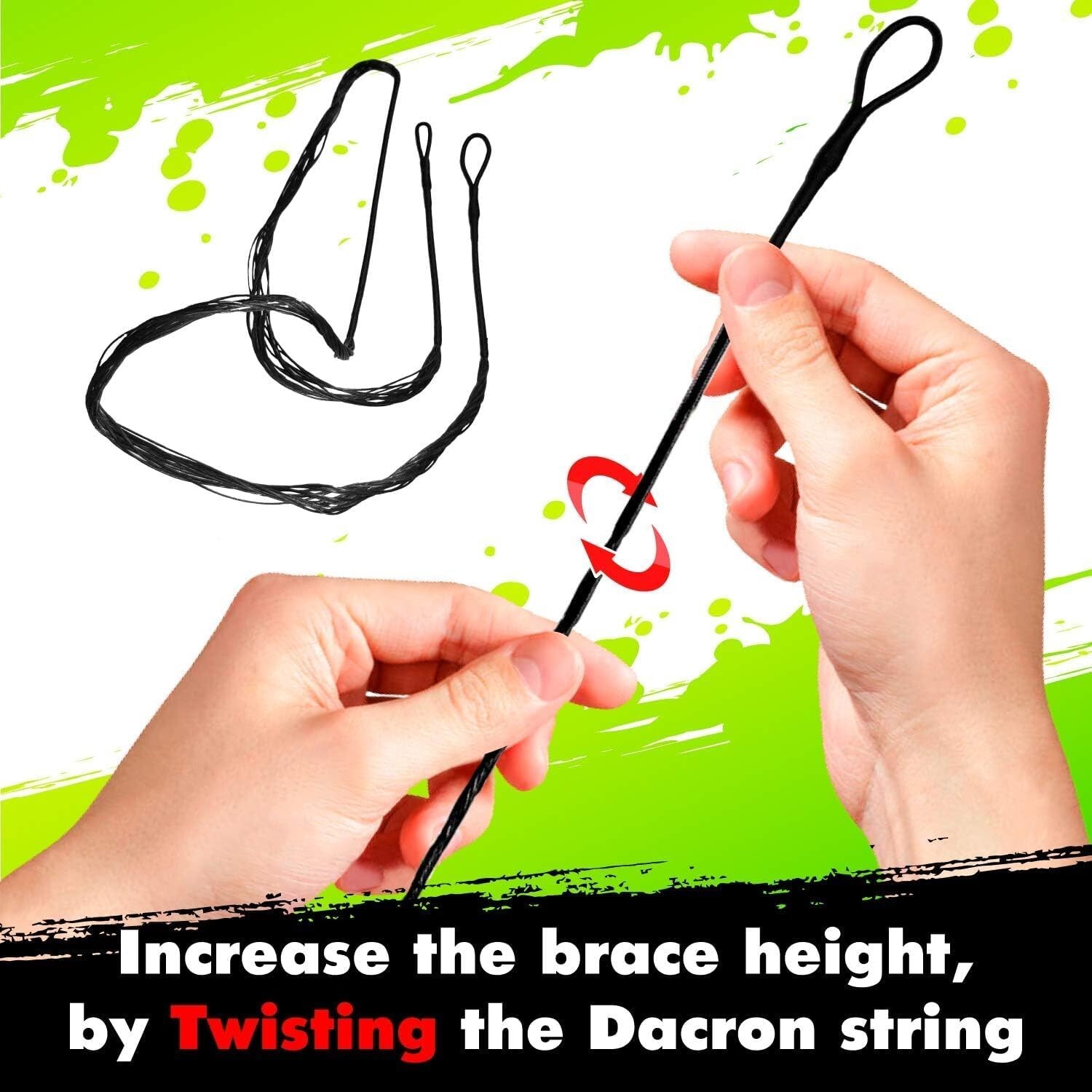 143cm Bow String 16 strands Replacement for Archery Recurve Traditional Bows