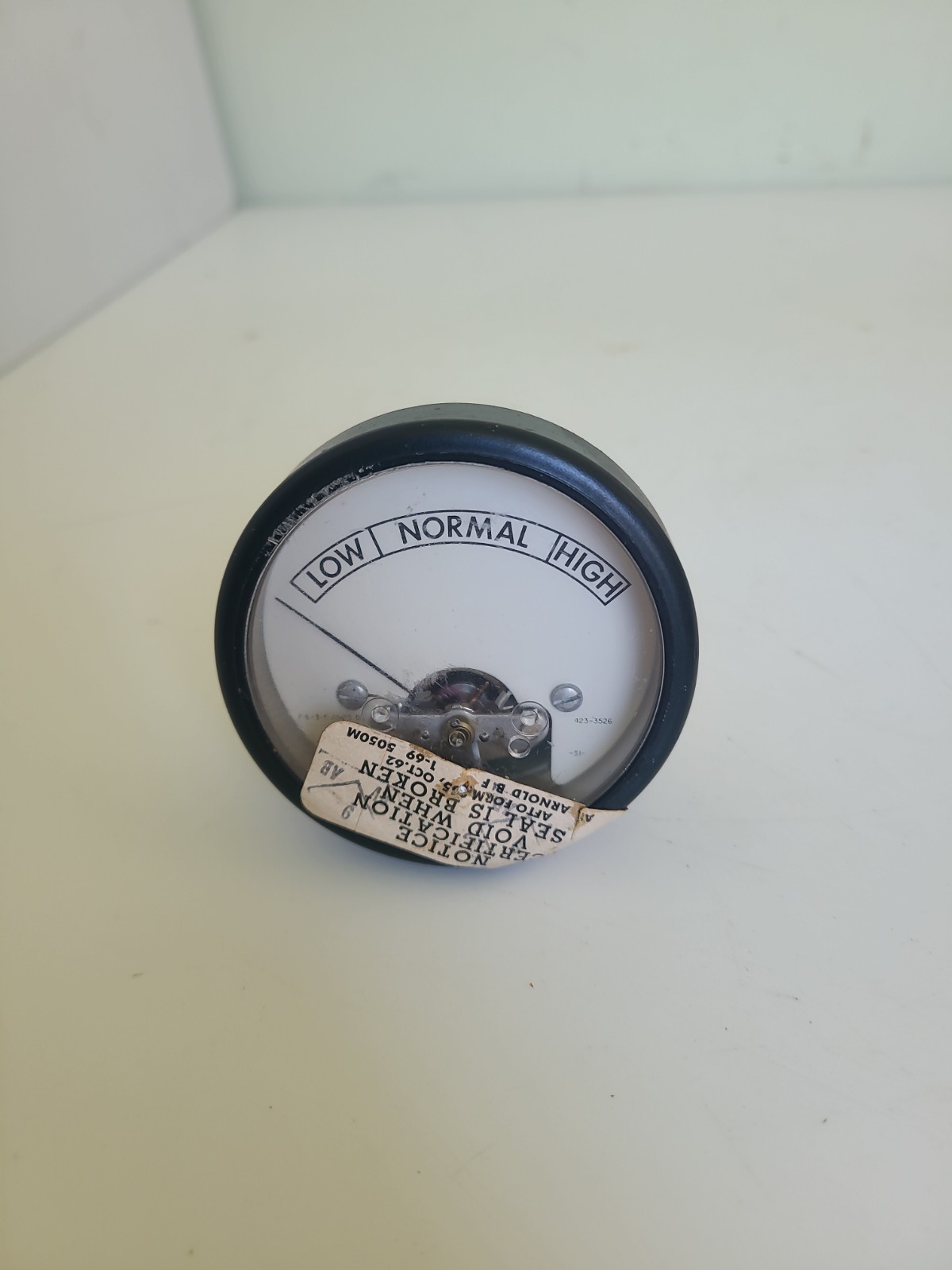 SHIELDED METER 4263, 25-0434-0400, LOW/NORM/HIGH METER, 423-3526